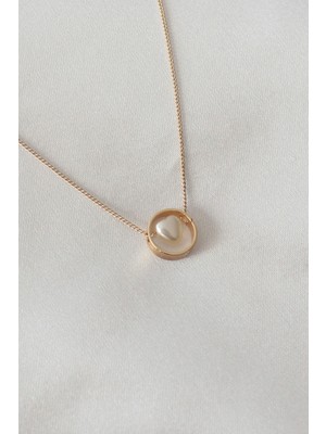 ForWhat Zarif Kadın İçin Golden Mini Kalp Biçimli Kolye