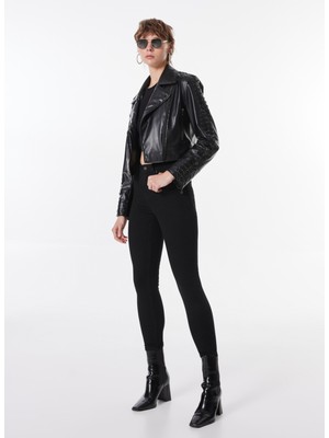 Skinny Fit Siyah Kadın Denim Pantolon Georgıa Super Skınny 7