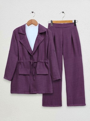 Mac Moda Kapaklı Tünel Köprülü Ceketli Keten Takım