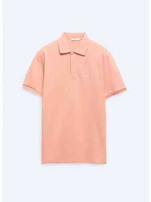 Kip Somon Düz Polo Yaka %100 Pamuk T-Shirt