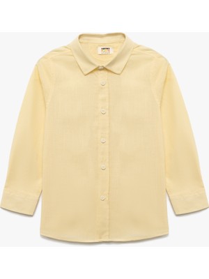 Koton Pamuklu Uzun Kollu Düğmeli Basic Gömlek