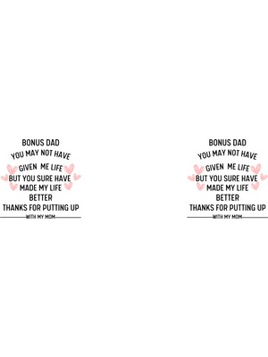 Üvey Baba Kahve Kupası, Kızı Oğul Çocuklarından Üvey Baba Babalar Günü Hediyesi, Bonus Baba Hediyesi