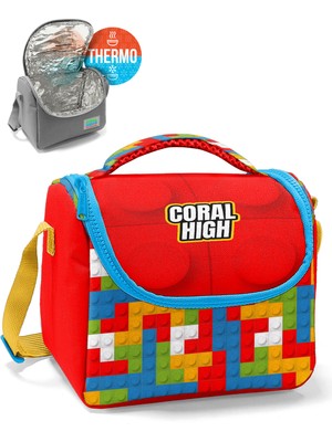 Coral High Renkli Blok Desenli Thermo Beslenme Çantası 11791