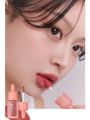 Peripera 29What Are You Fig Kiremit Renkli Kadife Bitişli Likit Dudak Makyaj Ürünü Uzun Süre Kalıcı