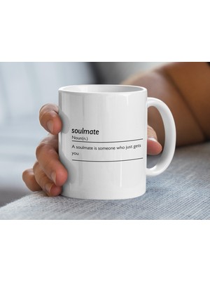 Yıldönümü Hediyesi Için Soulmate Definition Kahve Kupası, Kadınlar Için Komik Kahve Fincanı Hediyesi
