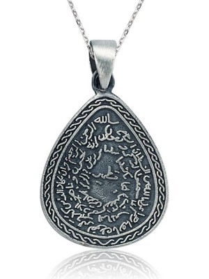 Gümüş Nazar Duası Damla Kolye CSR2180421