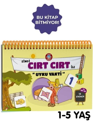 Çocuk Akademi Şimdi Cırt Cırt ile Uyku Vakti Etkinlik Kitabı 1-5 Yaş Kolektif Yazarlı Eğitici Kitap