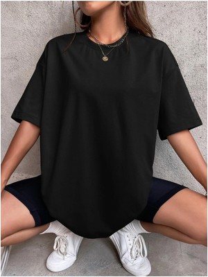 Woodroffe Düz Basic Unisex Oversize Salas T-Shirt Boyfriend