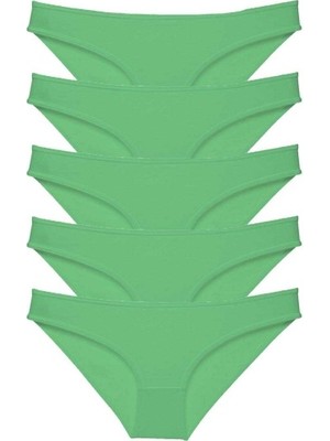 Mbb E-Ticaret 5 Adet Süper Eko Set Likralı Kadın Slip Külot Yeşil