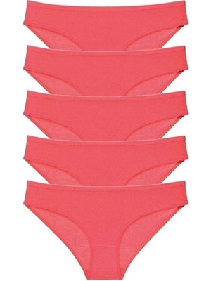 Mbb E-Ticaret 5 Adet Süper Eko Set Likralı Kadın Slip Külot Fuşya