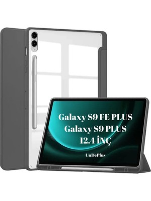 Samsung Galaxy Tab S9 Fe PLUS/S10 Plus/s9 Plus Kılıf Grafiti Şeffaf Kalem Bölmeli X610-16-810-18 X820