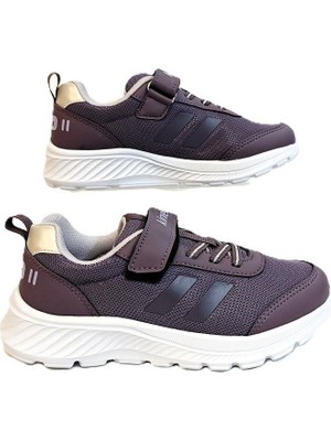 Kinetix Korper Fx Mor Cırtlı Hafif Kız Çocuk Spor Ayakkabı