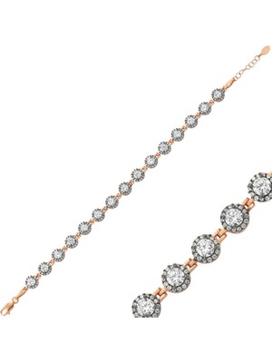 Gümüş Rose Su Yolu Kadın Bileklik CSR2182488