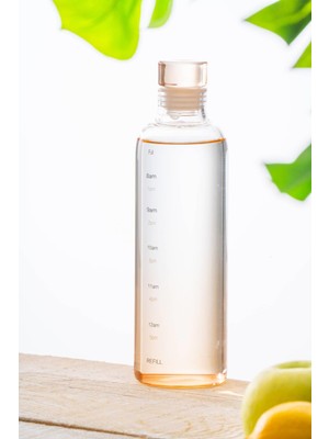 Acar Pury Turuncu Cam Su Matarası 500 ml Kapasite ile Hafif ve Dayanıklı Tasarım