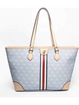 Silver & Polo Mavi - Ten SP1169 Kadın Omuz Çantası