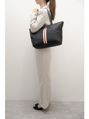 Silver & Polo Siyah SP1169 Kadın Omuz Shopper Çanta