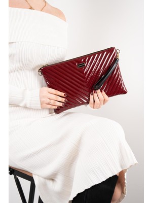 Silver & Polo Bordo Rugan SP1034 Kadın Portföy & Clutch