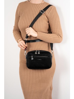 Silver & Polo Siyah SP1162 Kadın Çapraz Çanta