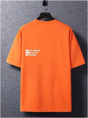 Woodroffe Still Willing Baskılı Oversize Erkek T-Shirt Salaş Boyfirend