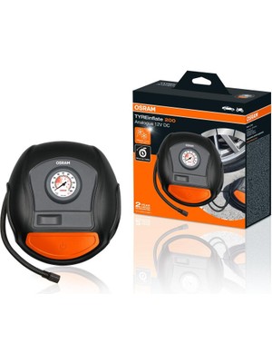 OSRAM 12V Hava Kompresörü 120W Lastik Şişirme Ürünü 0-100 PSI 4.5 DK Hızlı Şişirme