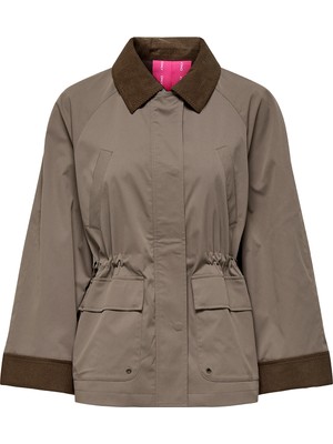 Only Onleja Regular Fit Lastikli Bel Kadife Detaylı Kadın Ceket15336401