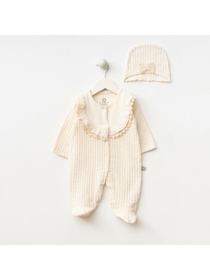 Kız Dantelli Patikli Penye Tulum