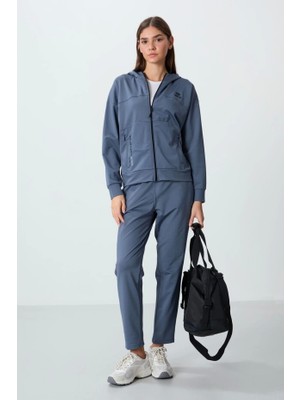 Tommy Life T10BY-95306_01 Bayan Ceket/dar Paça Eşofman Takımı Petrol