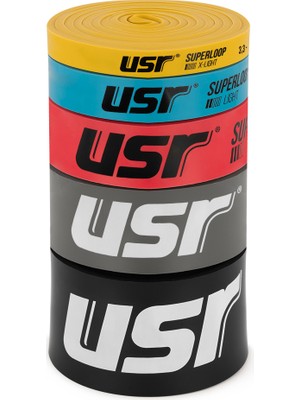 USR Superloop-5 Egzersiz Lastiği-Loop Band 5 li Set