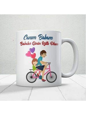 Nostaljik Lezzetler Canım Babam Baskılı Babalar Günü Kupa Bardak Kahve Kupa Bardak-27