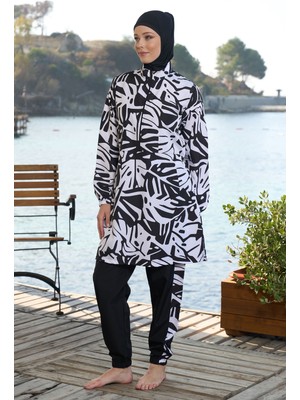 REMSA Paraşüt Tam Kapalı Tesettür Mayo 25965 Siyah