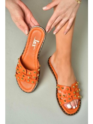 Fox Shoes U291100003 Turuncu Kadın Terlik