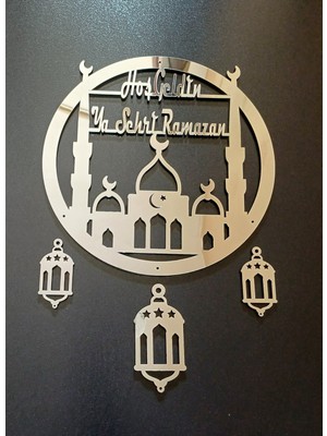 Ahi Hayal Atölyesi Hoşgeldin Ramazan Yazılı Kapı Süsü
