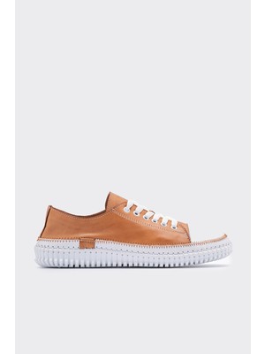 Shoemark Yulin Taba Deri Kadın Sneaker