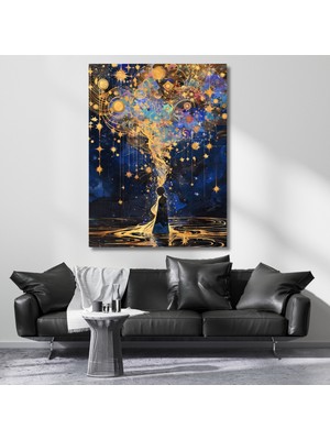 Artarilion Düşünceler Soyut Kanvas Tablo Modern Minimal Salon Tablosu Baskı Tablo