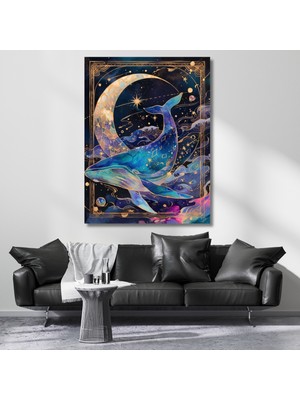 Artarilion Kanvas Tablo Dijital Baskı Balina Tarot Tablosu Salon Tablosu Yeni Ev Hediyesi