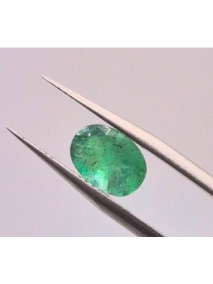 1.89 Ct 9.3x6.8 mm Oval Natural Green Emerald, Zambia