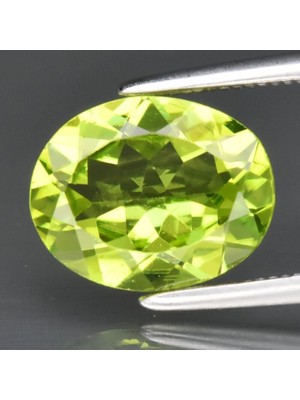 Aries 2.38 Ct 9.8x7.8 mm Vs Oval Natural Untreated Green Peridot Gemstone, Myanmar
