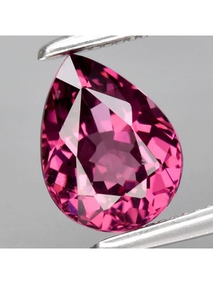 Aries 1.28 Ct Vs 7.5x5.7 mm Pear Natural Purplish Pink Rhodolite Garnet Gemstone, Mozambique