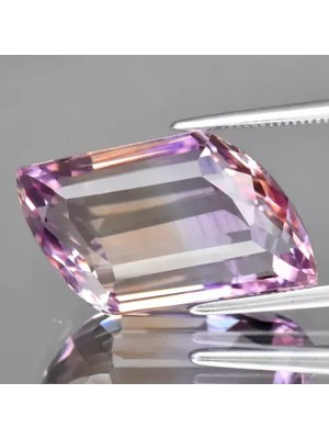 Aries 12.23 Ct 17.5x11 mm Vvs Fancy Natural Untreated Purple & Yellow Ametrine, Gemstone