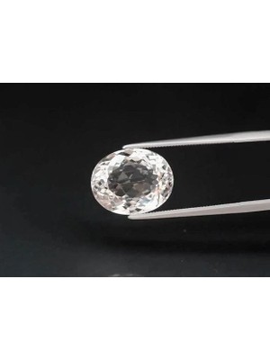 Aries 9.25 Ct 13.9x11 mm Vvs Oval Natural Light Yellow Topaz Unheated, Brazil