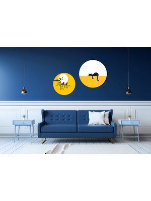 Sezer Çerçeve Yuvarlak Kanvas Tablo