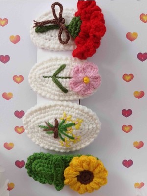 Jolly Accessory Anne ve Çocuk Örgü Çıt Çıt Toka Seti