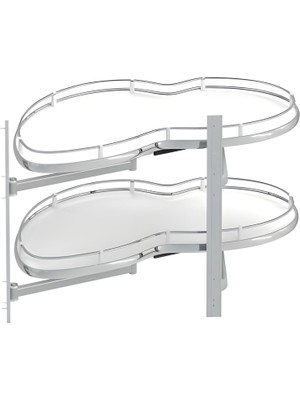 Huzur Döner Tablalı Frenli Sol Kör Köşe Mekanizması (H 6002)