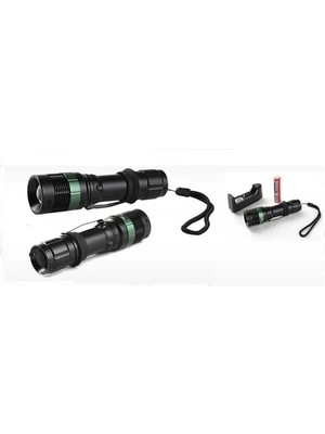 Power Style 500 Lumen 600 Metre Işık Uzantılı Zoomlu Şarjlı El Feneri 6109