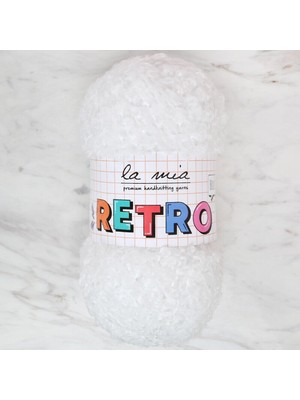 La Mia Retro Beyaz El Örgü Ipi - LM1002