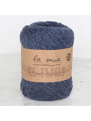 La Mia Re-Tweed Lacivert Melanj El Örgü İpi - L108 - 34412
