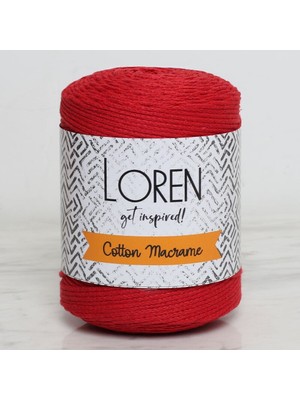 Loren Cotton Macrame Kırmızı - R095 - 34374