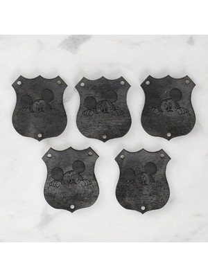 Loren Crafts Figürlü Deri Arma 5 Adet - 1576