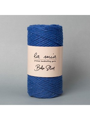 La Mia Boho Slim Saks Mavi El Örgü Ipi - L020 - 34253