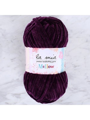 La Mia Mellow Patlıcan Moru El Örgü Ipi - 915 - 34161